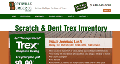 Desktop Screenshot of northvillelumber.com